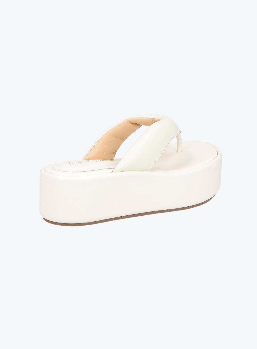 SANDÁLIA SALTO FLATFORM OFF WHITE