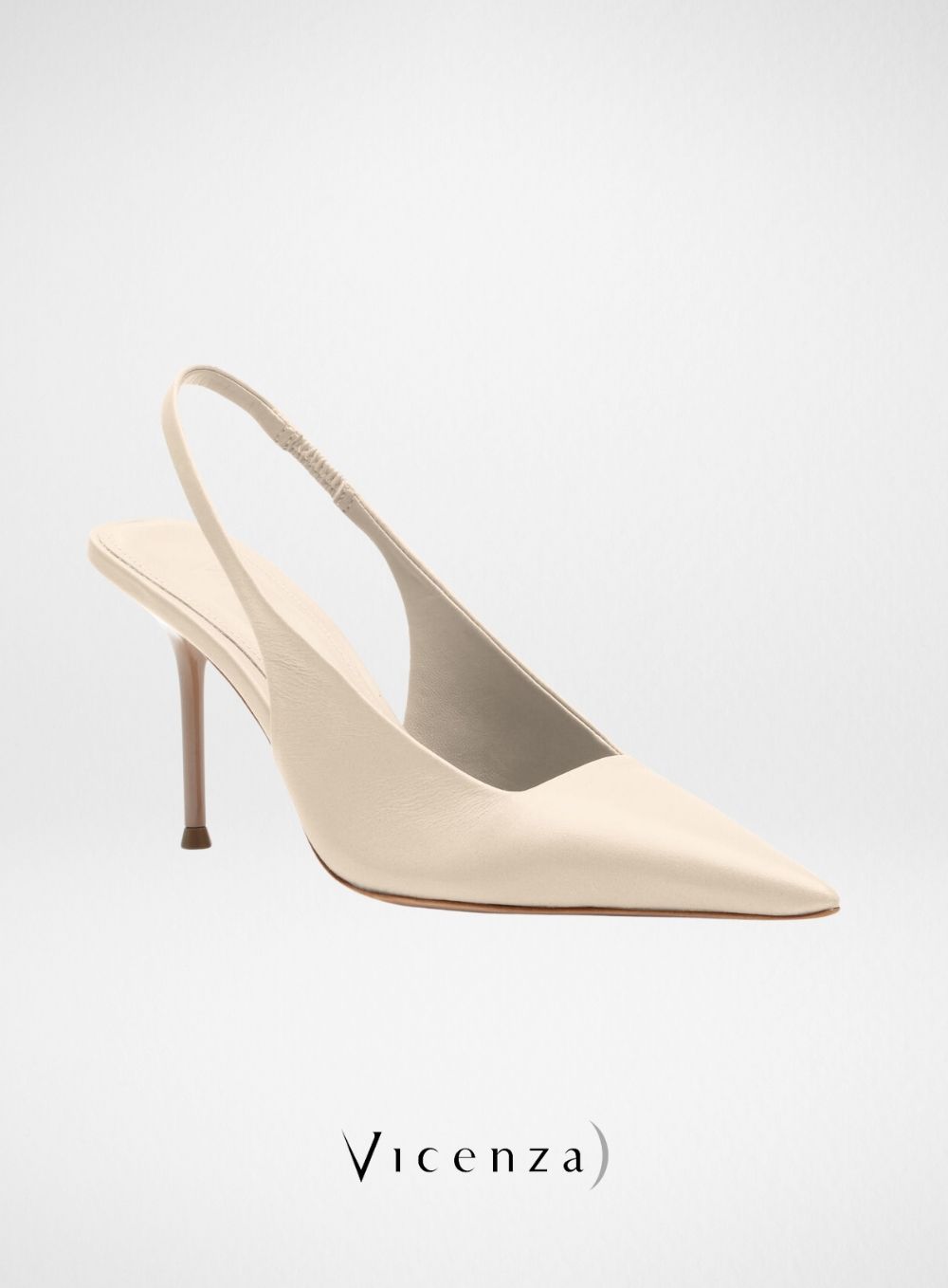 SAPATO FECHADO SALTO ALTO TORINO OFF WHITE